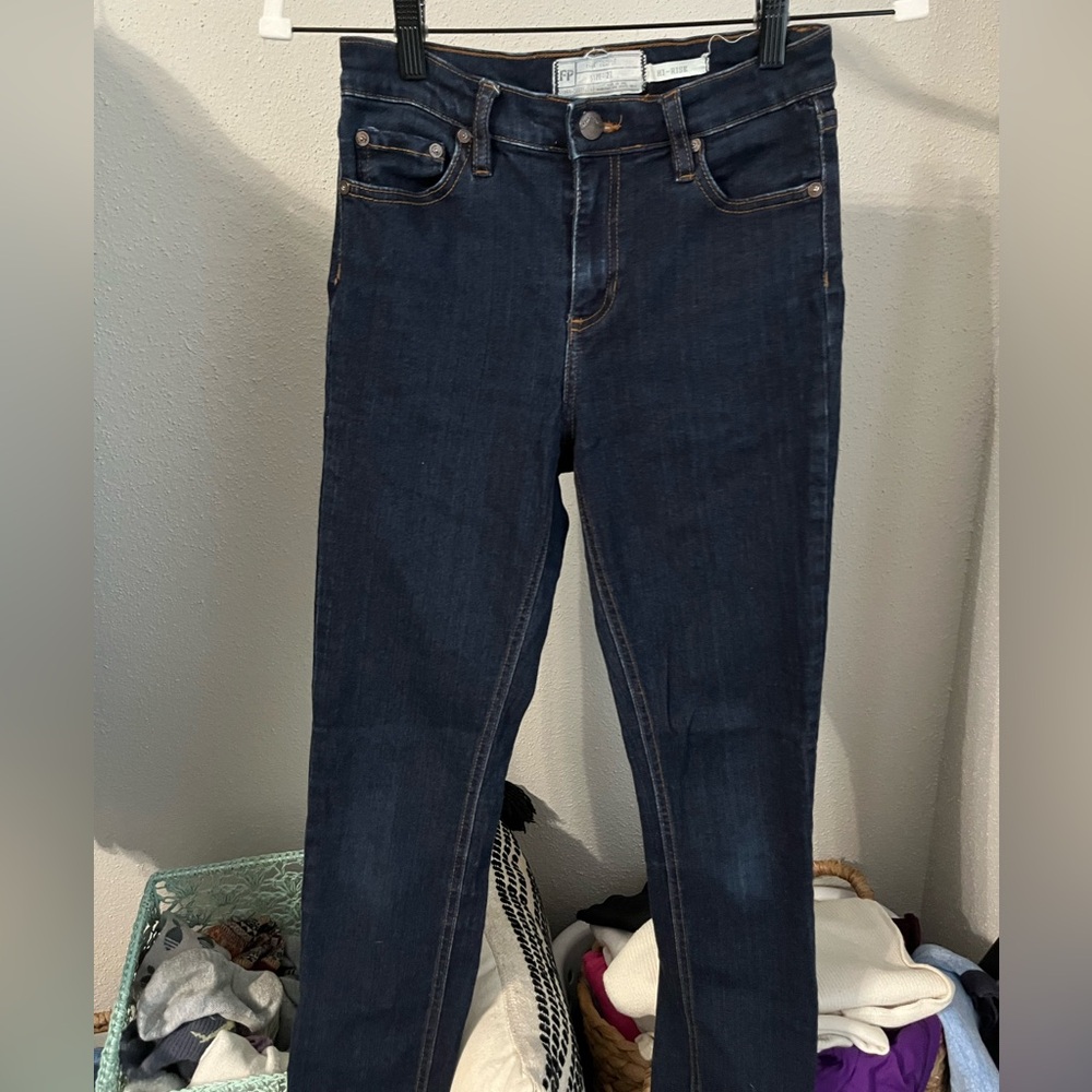 Free People Dark Blue Skinny Jeans